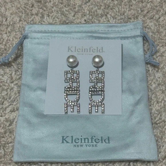 HP!! NWT Kleinfeld Pavé BRIDE Statement Drop Earrings - Picture 4 of 6